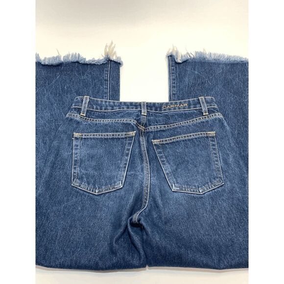 Carmar Raw Hem Crop Flare Jean Size 27 - Picture 5 of 8